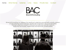 Tablet Screenshot of brownartconsulting.com